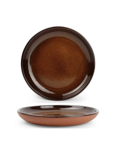 Assiette dessert Forno brown 20cm Réf : 611672