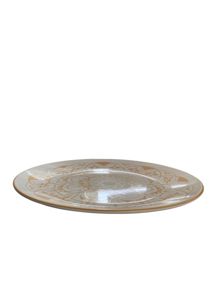 Assiette plate bords haut 28 cm REF : 92383