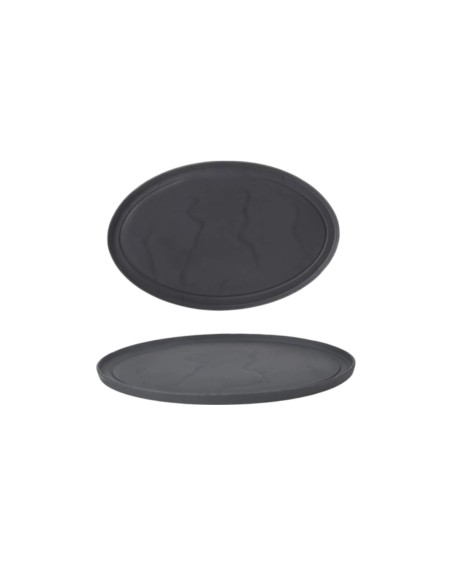 Assiette Ovale 35 CM Basalt - Céramique noir REF : 649517R
