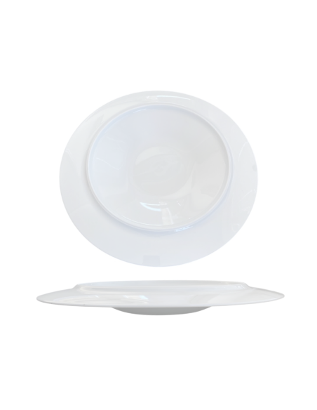 Assiette creuse porcelaine de Limoges LUNES 30 cm REF : 01031