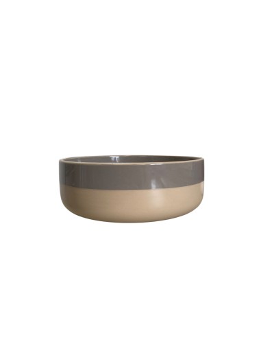 Bol Gris/Beige ø 16cm Réf : 62536GC