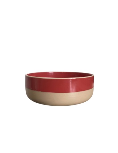 Bol Rouge/Beige ø 16cm Réf : 62536R