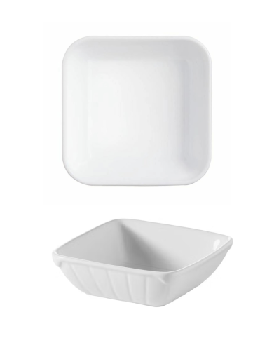 Ravier carré porcelaine blanche 11.5x11.5x3.6  CM REF : 636286R