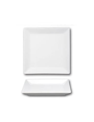 Assiette carrée porcelaine 16 cm REF : ZD13962