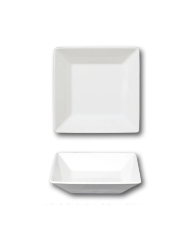 Assiette carrée porcelaine 23,5 cm REF : ZD7080