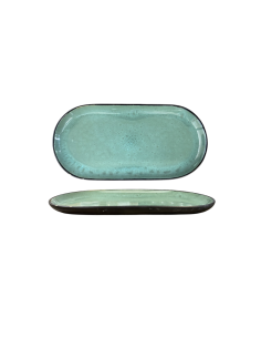 Plat Réactif Bleu Vert 38x19cm REF : HX25092-5