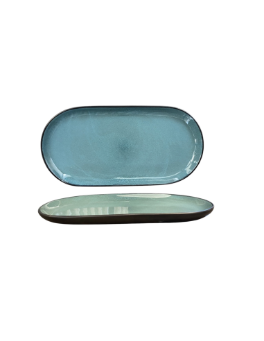 Plat Réactif Bleu Canard 38cm REF : HX25092-2