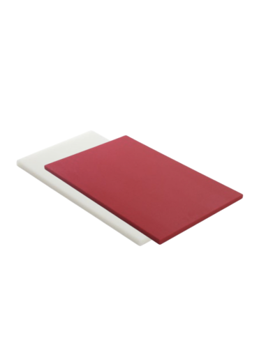 Planche à découper rouge en PEHD 500...