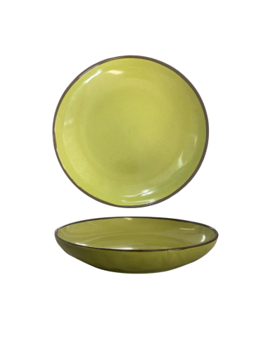 Assiette Dessert Verte Creuse 18,5 cm REF : 70036V