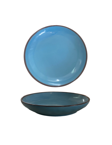 Assiette Dessert Bleu Creuse 18,5 cm REF : 70036B