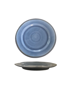 Assiette Dessert Bleu Bord Haut 22 cm REF : 86036B