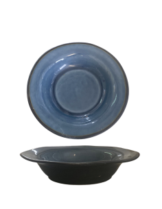 Assiette coupe creuse bleu 22cm REF : 85036B