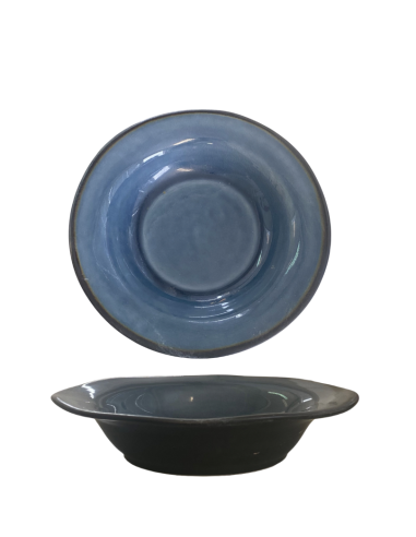 Assiette coupe creuse bleu 22cm REF : 85036B