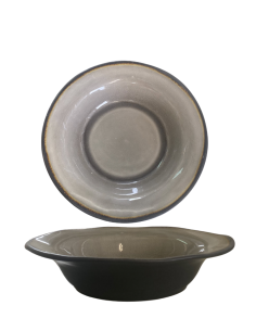 Assiette coupe creuse gris 22cm REF : 85036G