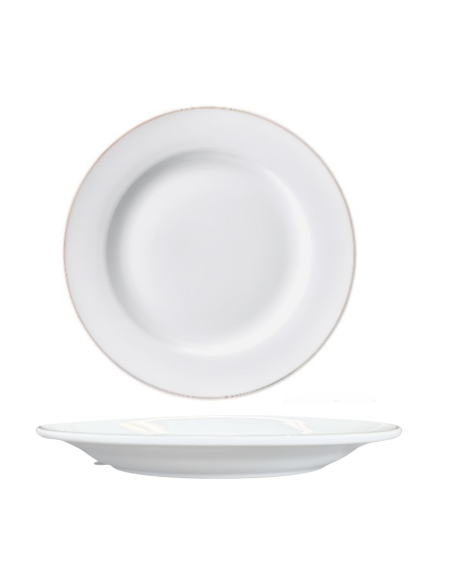 Assiette plate filet or 27 cm REF : HW003