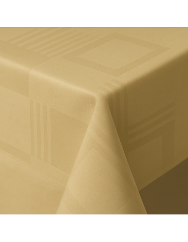 Nappe damassée bande satin 120 x 150...