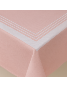 Nappe de table vieux rose 90x150 cm REF : nappevr