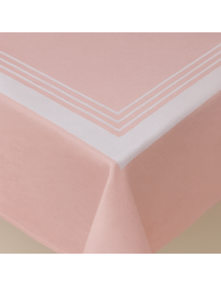 Nappe de table vieux rose 90x150 cm REF : nappevr