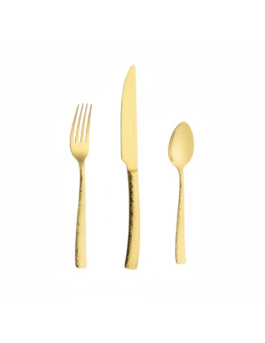 Couverts doré martelés REF : CX009