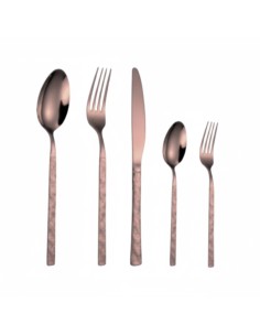 Couverts inox cuivre relief cuivre REF : CX058C