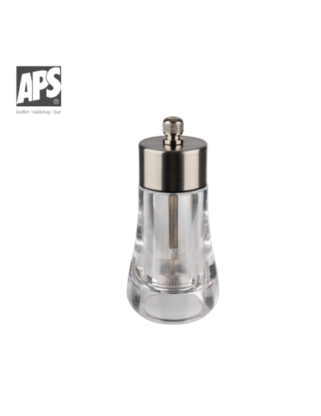 Salière En Verre Gris 13cm REF : 40581