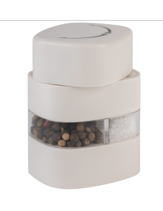 Set Sel et Poivre Blanc 8,5 cm REF : 40561 2