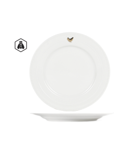Assiette Plate Bord Haut Coq Or 27 cm REF : 921910P