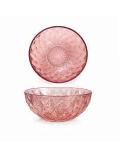 Coupelle En Verre Rose 6x12,5cm REF : 221280