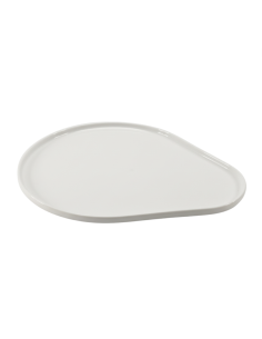 Assiette Oval Point Virgule 24x30x1,5 cm REF : PV1710