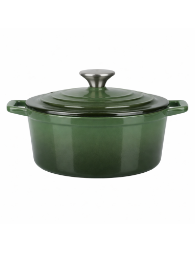 Mini Cocotte Verte En Fonte 14x7cm...