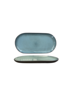 Plat Réactif Bleu Canard 38x19cm REF : HX25092-2