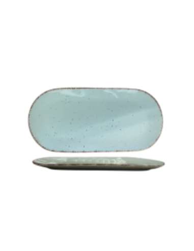 Plat Réactif Vert d'Eau 38x19cm REF :...