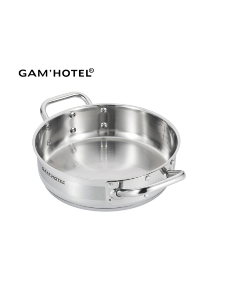Sautoir Inox Induction 42x12cm - 16L GAM'HOTEL REF : 9090306