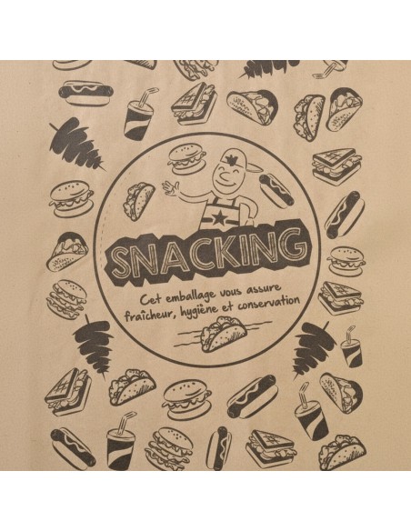 Papier Anti Gras Brun - 1515 feuilles pour 5kg - 25x33cm REF : 0953