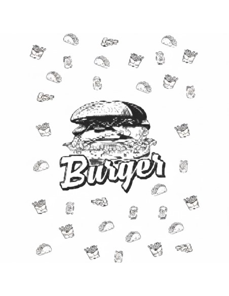 Papier Anti Gras Noir/Blanc - 1347 feuilles pour 5kg - 25x33cm REF : 0957