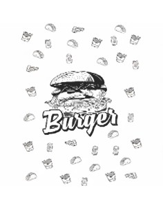 Papier Anti Gras Noir/Blanc - 842 feuilles pour 5kg -... 2