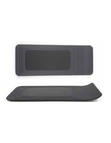 Assiette Rect. Bord Relevé BASALT...