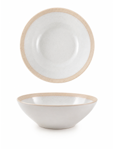 Saladier Blanc Wabi 22,5x7 cm REF : 013814