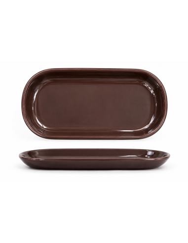 Assiette Réactif Marron 30x18cm REF :...
