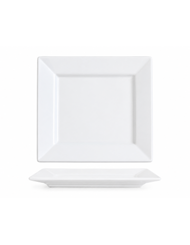Assiette carrée porcelaine 18 cm REF...