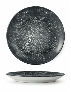 Assiette Dessert 21cm COSMOS BLACK REF : 32001