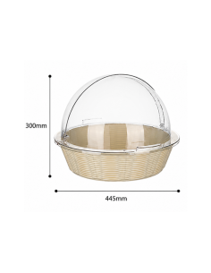 Cloche de Présentation Rabattable pour Gâteaux 44,5 × 30...