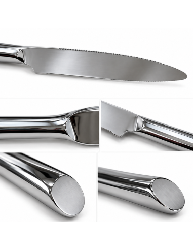 Couteau de table inox CX027 lame dentelée