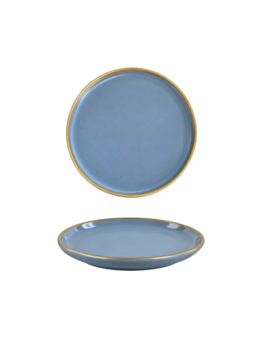 Assiette entremet bord haut filet or 22 cm Réf : 24454