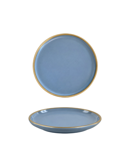 Assiette entremet bord haut filet or 22 cm Réf : 24454
