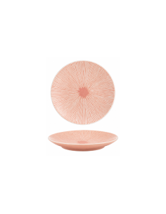 Assiette cocktail rose 13 cm – Réf : K1M287