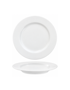 Assiette plate blanche à large bord 27 cm – Réf : K00591