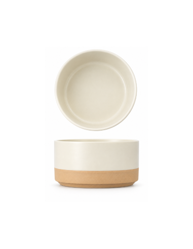 Bol crème et ocre 14 cm – Réf : K1L675