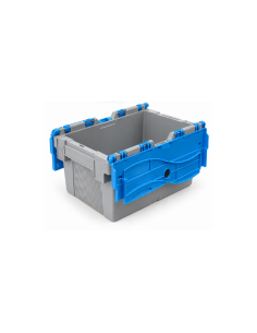 Bac de rangement avec couvercle crocodile bleu 30 × 20 × 17,7 cm – Réf : BD3217 2