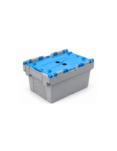 Bac de rangement avec couvercle crocodile bleu 30 × 20 × 17,7 cm – Réf : BD3217